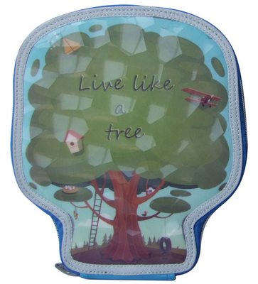 I bambini che estraggono la tasca 2 hanno riempito l'astuccio per le matite 22.7×19.5×4.4 a forma di albero vivace cm