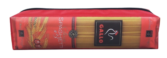 Fumetto adorabile del sacchetto Zippered bambini per l'astuccio per le matite dello zip dell'alimento uno dei ragazzini